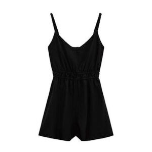 Zara Shorts Romper | Black |  L